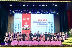 Báo cáo chương trình tham gia Liên hoan hát ru, hát dân ca phụ nữ toàn quân năm 2024